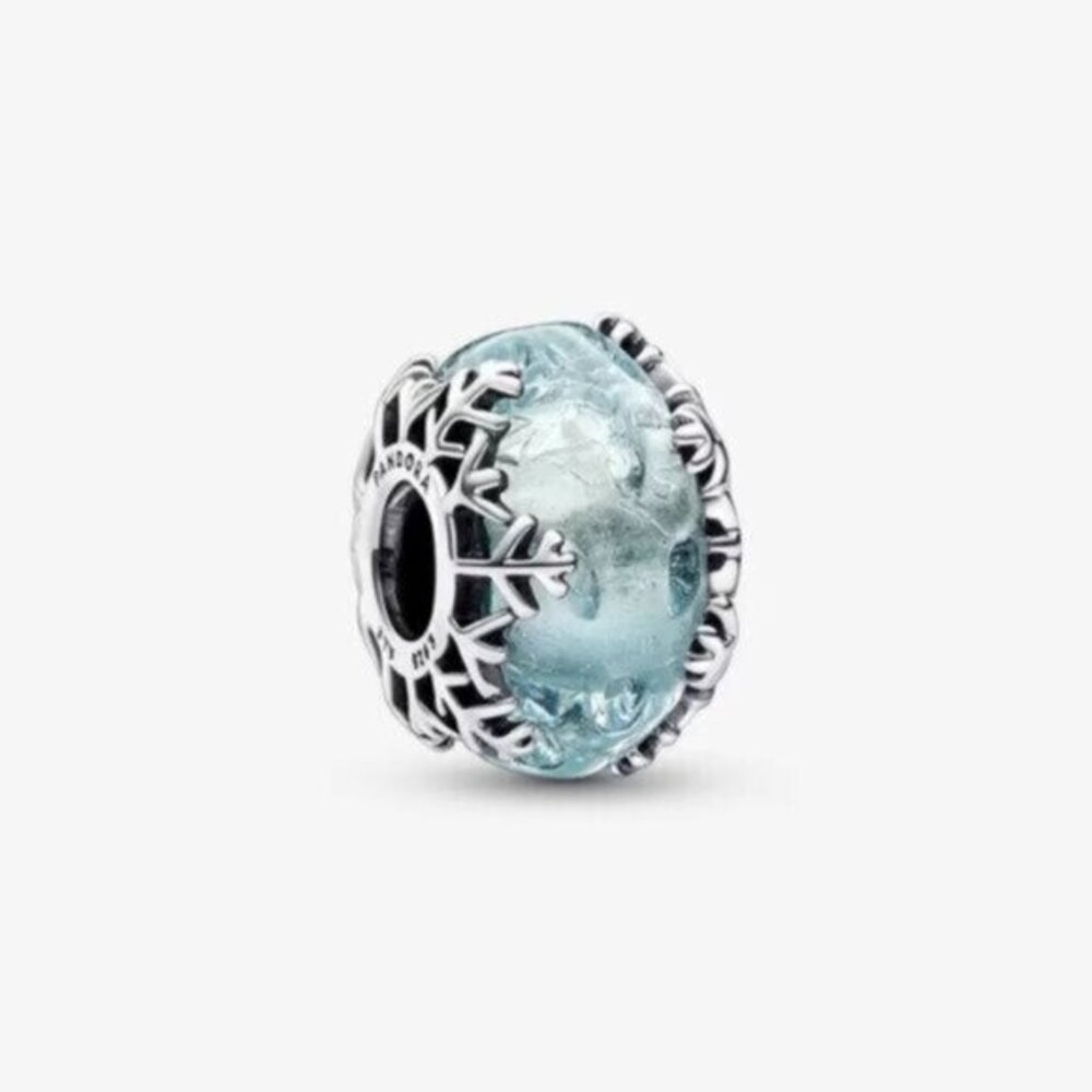 Pandora Multicolour Murano Glass & Curved Feather Charm